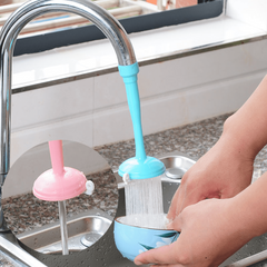 2pcs Rubber Faucets Extension Swivel Water Faucet Extension for Bathroom