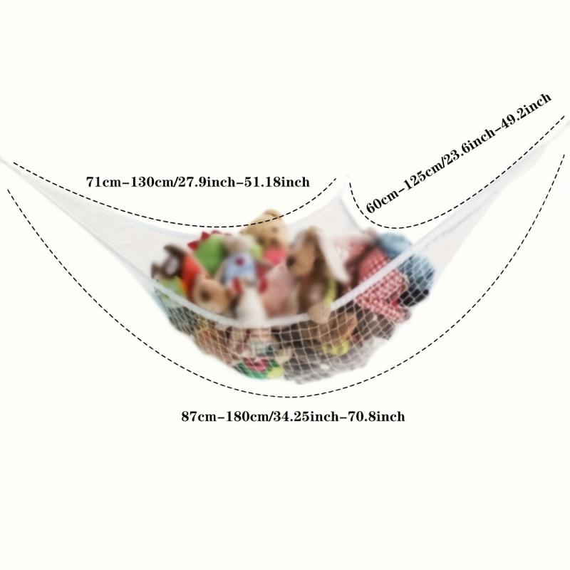 Plush Toy Storage Hammock - Large Capacity Hanging Organizer Net