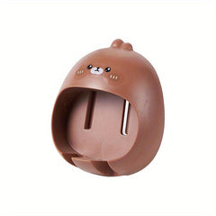 Cartoon Toothbrush Holder Wall-mounted Storage Rack