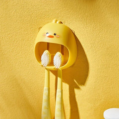 Cartoon Toothbrush Holder Wall-mounted Storage Rack