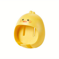 Cartoon Toothbrush Holder Wall-mounted Storage Rack