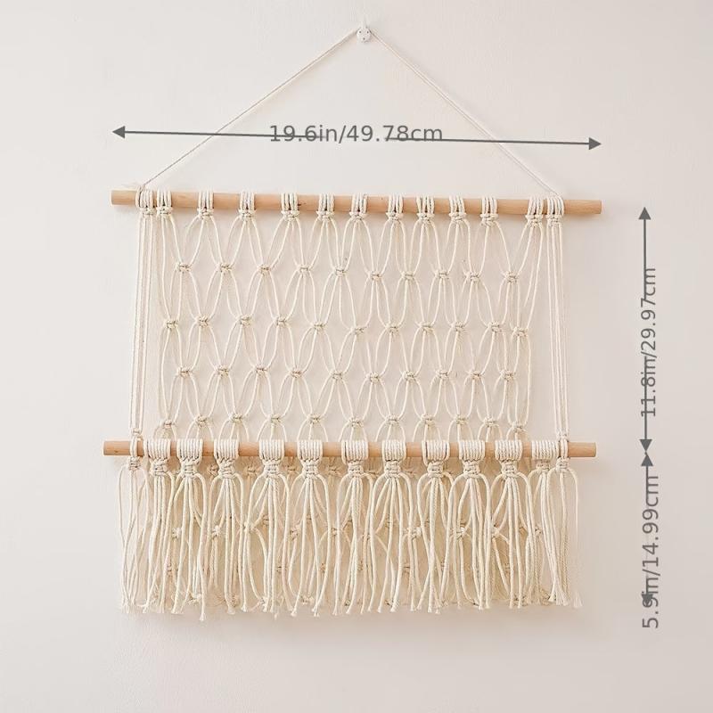Macrame Stuffed Animal Hammock Toy Storage Organizer