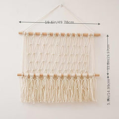 Macrame Stuffed Animal Hammock Toy Storage Organizer