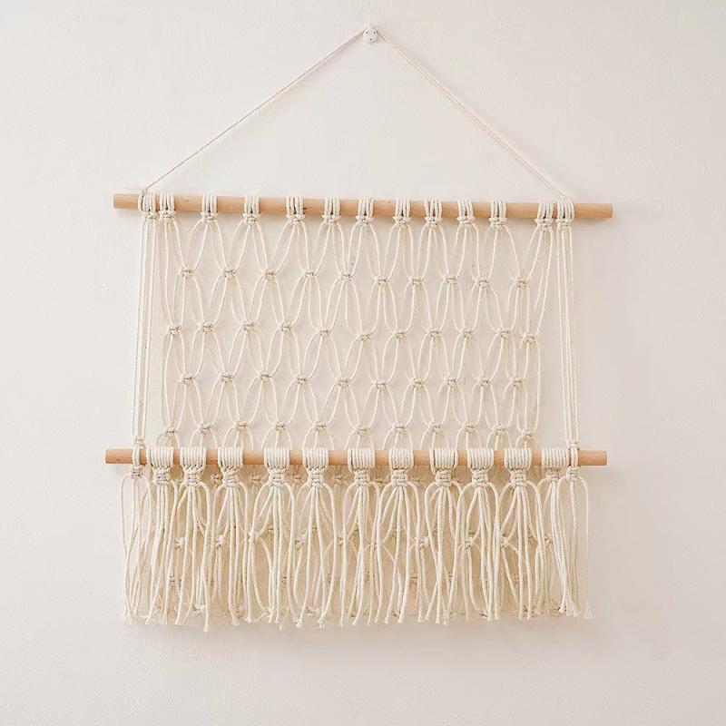 Macrame Stuffed Animal Hammock Toy Storage Organizer