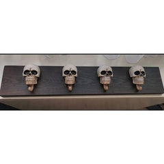2pcs Skull Hook Wire Harness Storage Key Hook Halloween Wall Decoration
