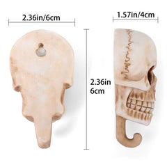 2pcs Skull Hook Wire Harness Storage Key Hook Halloween Wall Decoration