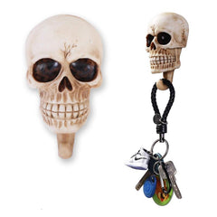 2pcs Skull Hook Wire Harness Storage Key Hook Halloween Wall Decoration
