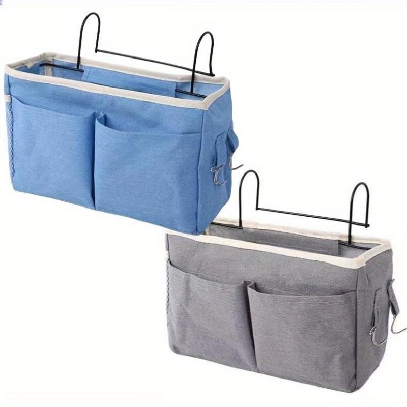 Bedside Storage Basket Hanging Organiser Bag Hooks for Dorm Bedroom Off