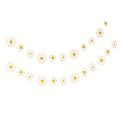 1pc Flower Pull Flag Little Daisy Pull Flag Flower Decor Hanging Banner