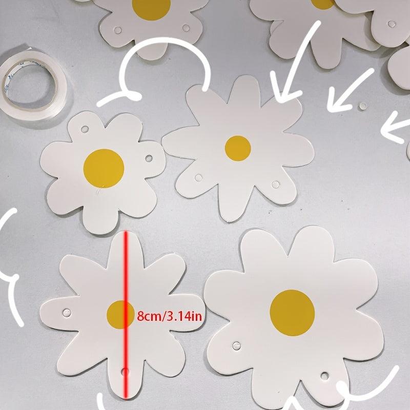 1pc Flower Pull Flag Little Daisy Pull Flag Flower Decor Hanging Banner