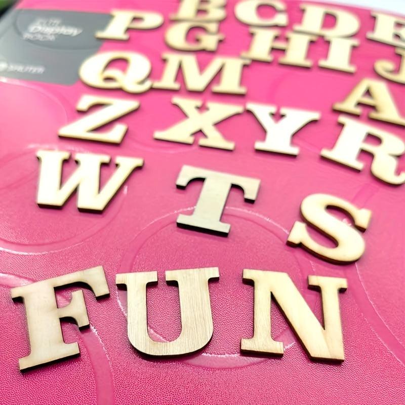 26pcs Wooden Letter Set for Learning and Spelling - Back to School Supplies