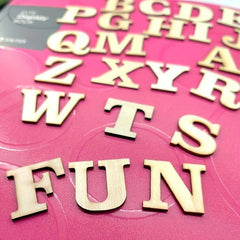 26pcs Wooden Letter Set for Learning and Spelling - Back to School Supplies