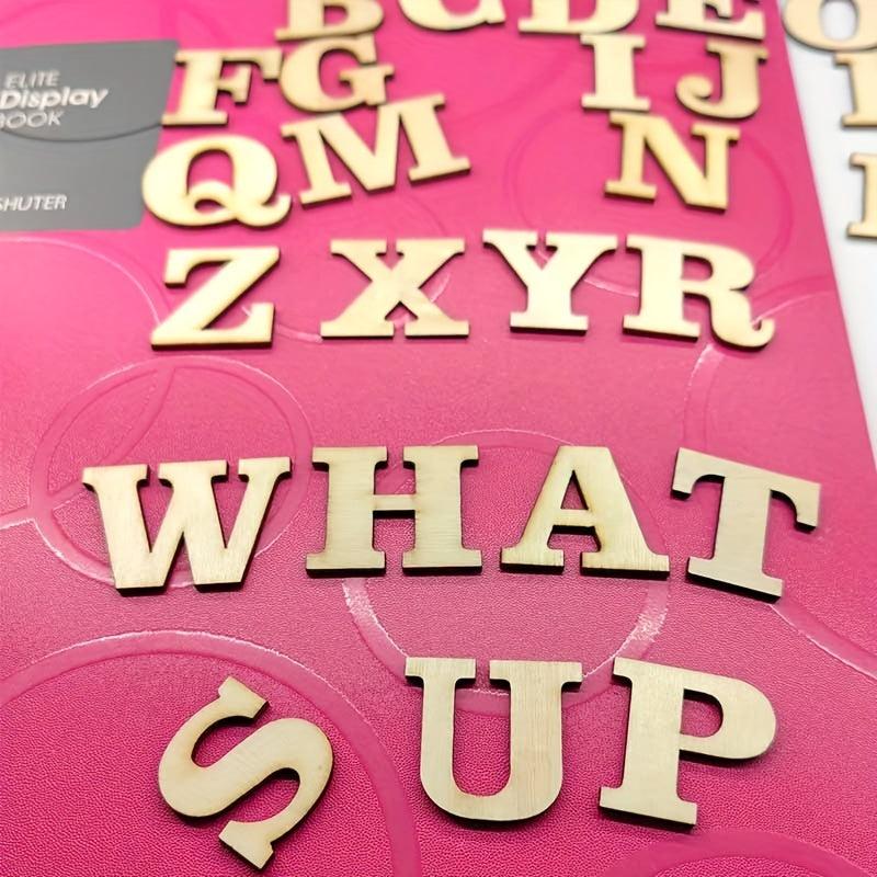 26pcs Wooden Letter Set for Learning and Spelling - Back to School Supplies