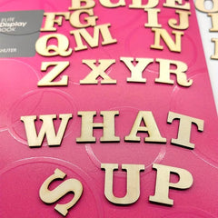 26pcs Wooden Letter Set for Learning and Spelling - Back to School Supplies