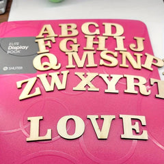 26pcs Wooden Letter Set for Learning and Spelling - Back to School Supplies