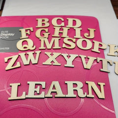 26pcs Wooden Letter Set for Learning and Spelling - Back to School Supplies