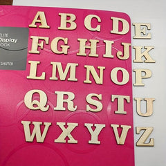26pcs Wooden Letter Set for Learning and Spelling - Back to School Supplies