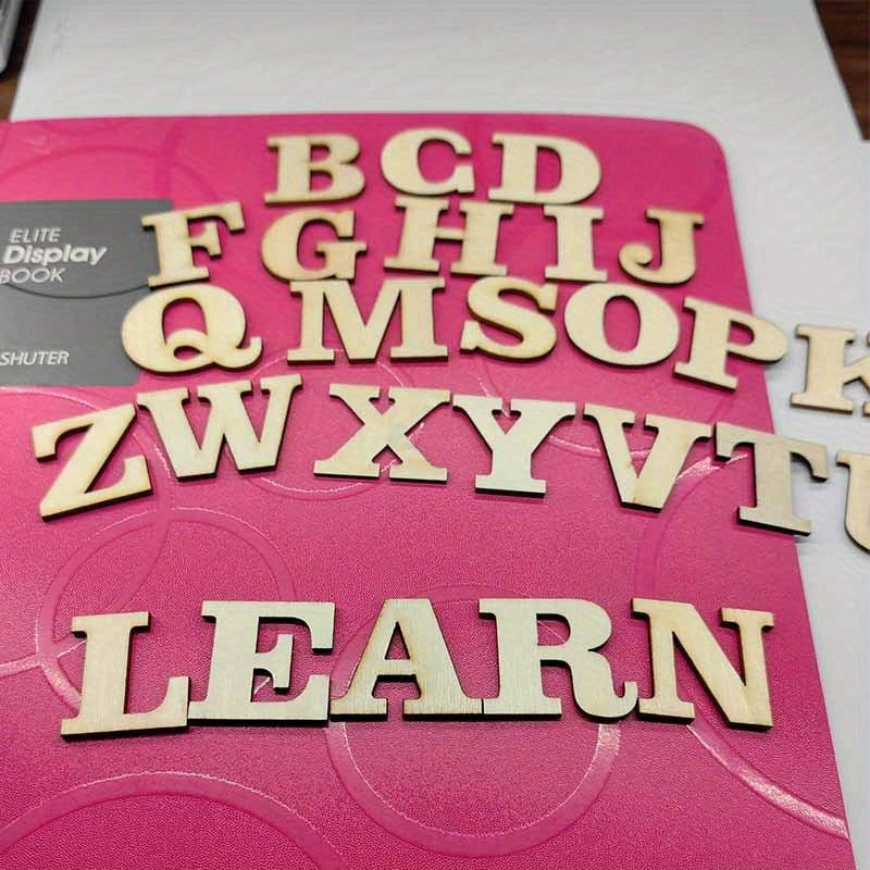 26pcs Wooden Letter Set for Learning and Spelling - Back to School Supplies
