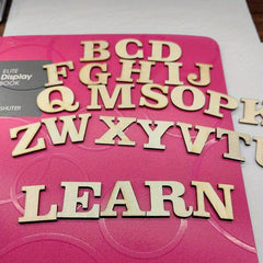 26pcs Wooden Letter Set for Learning and Spelling - Back to School Supplies