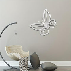 3D Acrylic Mirror Butterfly Wall Sticker Removable Wall Decor