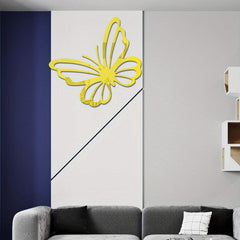 3D Acrylic Mirror Butterfly Wall Sticker Removable Wall Decor