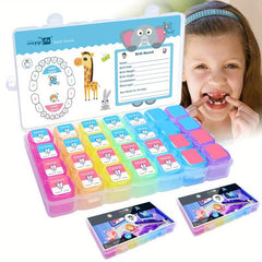2pcs Teeth Keepsake Box Lost Deciduous Tooth Collection Organizer