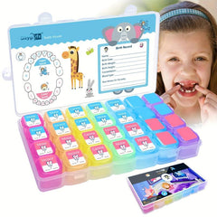 2pcs Teeth Keepsake Box Lost Deciduous Tooth Collection Organizer