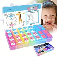 2pcs Teeth Keepsake Box Lost Deciduous Tooth Collection Organizer