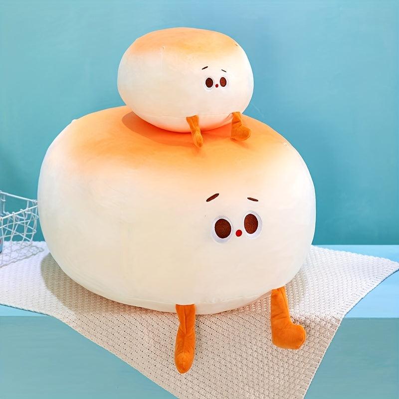 Plush Toast and Buns Sleeping Pillow, Home Sofa Cushion Decor