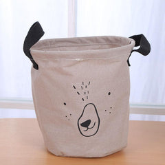 1pc Foldable Sundries Basket Dirty Clothes Storage Bucket