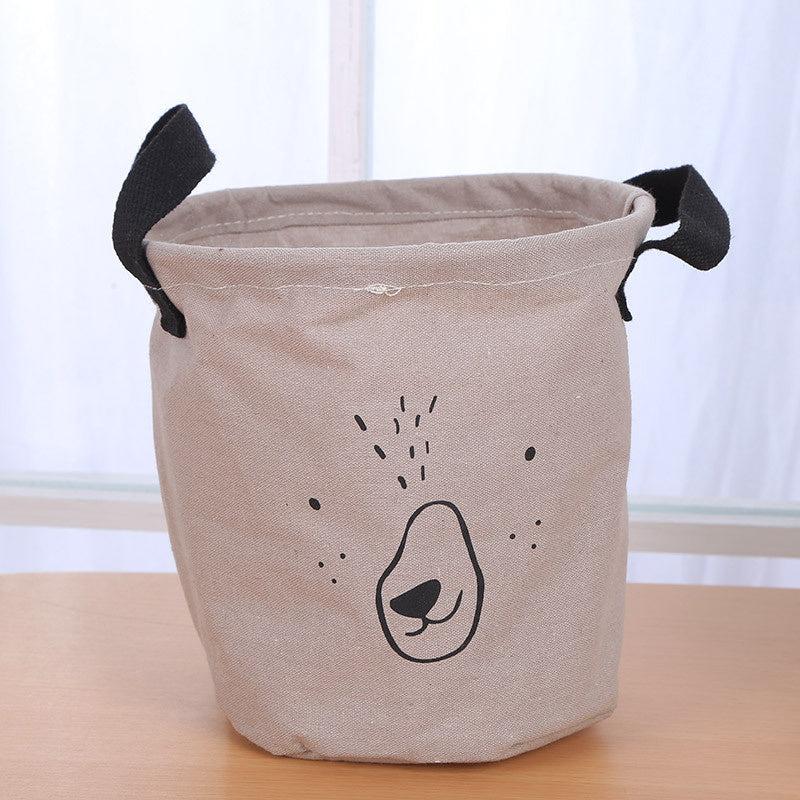 1pc Foldable Sundries Basket Dirty Clothes Storage Bucket