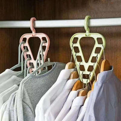 3pcs Space Saving Hanger Multifunctional Rotatable Clothes Storage Hanger