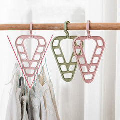 3pcs Space Saving Hanger Multifunctional Rotatable Clothes Storage Hanger