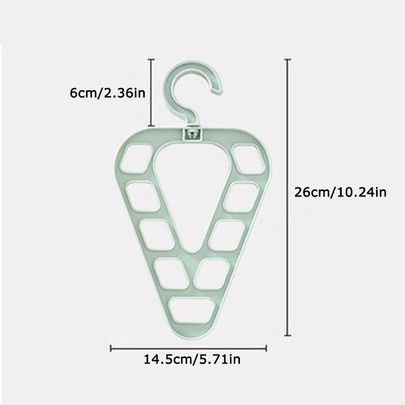 3pcs Space Saving Hanger Multifunctional Rotatable Clothes Storage Hanger