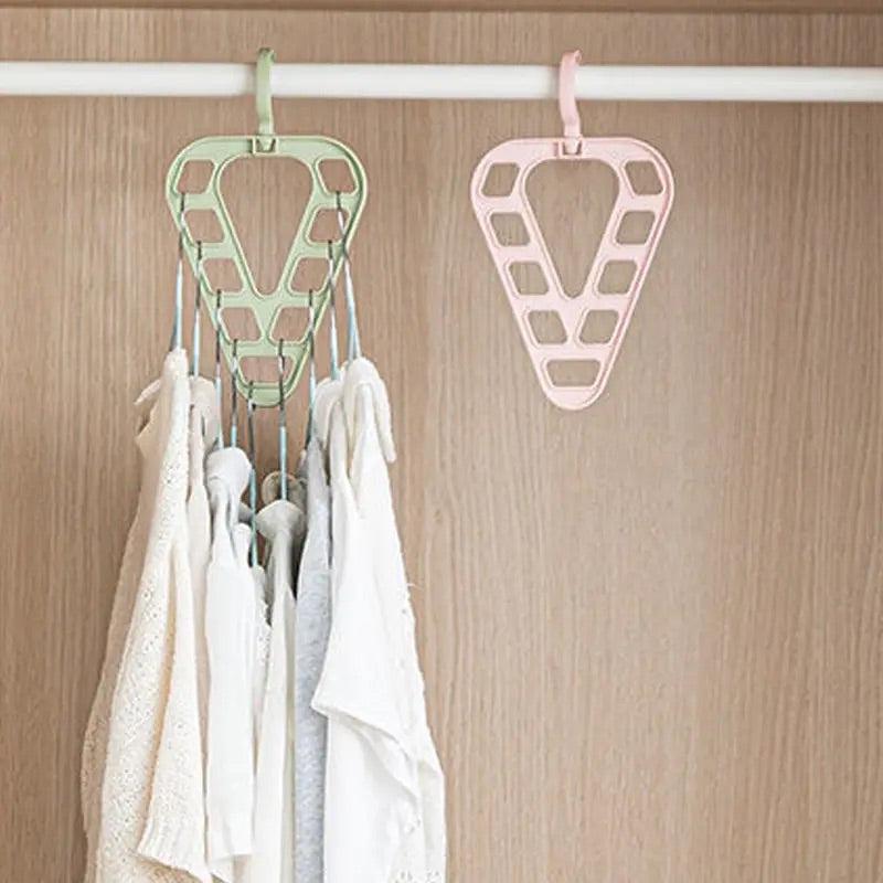 3pcs Space Saving Hanger Multifunctional Rotatable Clothes Storage Hanger