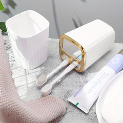 Stylish Bathroom Kit with Dispenser Holder Cup and Dish