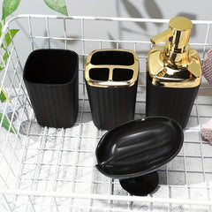 Stylish Bathroom Kit with Dispenser Holder Cup and Dish