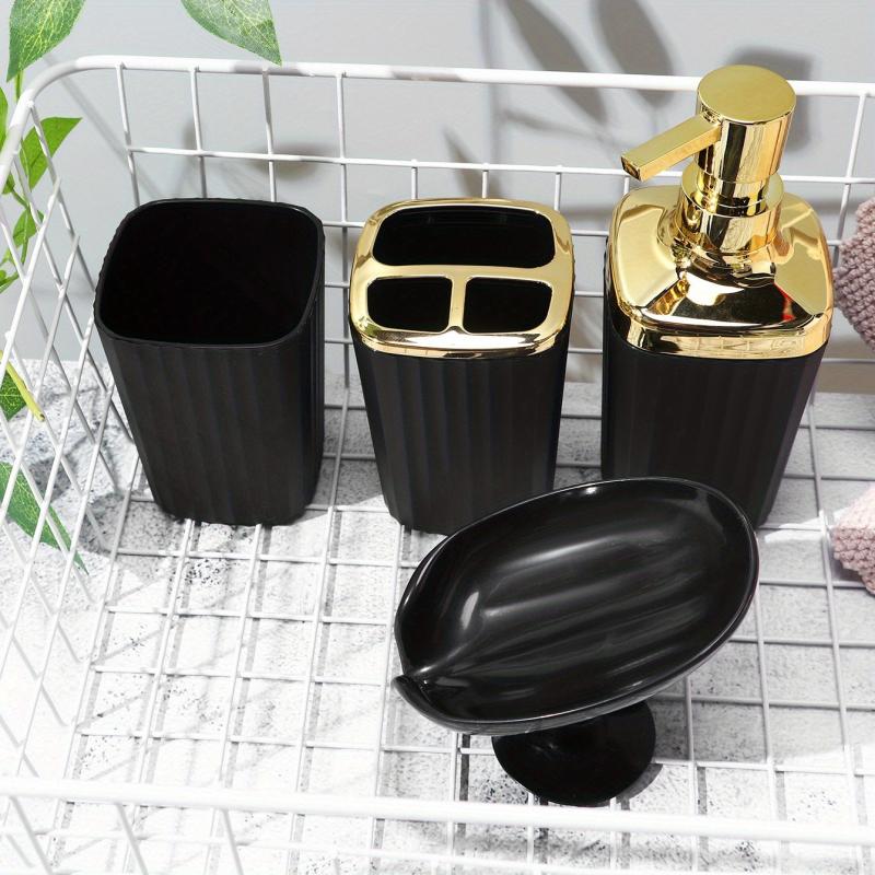 Stylish Bathroom Kit with Dispenser Holder Cup and Dish
