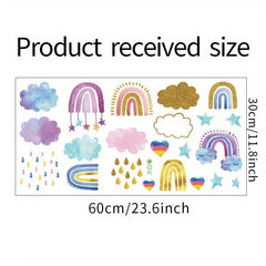 Rainbow Cartoon Wall Sticker for Kids Bedroom Decoration