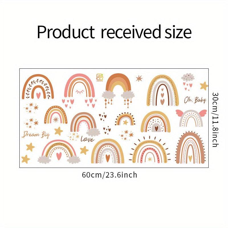 Rainbow Cartoon Wall Sticker for Kids Bedroom Decoration
