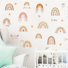 Rainbow Cartoon Wall Sticker for Kids Bedroom Decoration