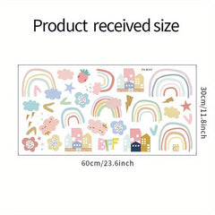 Rainbow Cartoon Wall Sticker for Kids Bedroom Decoration