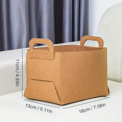 Minimalist Felt Storage Bag Large Capacity Organizer Box