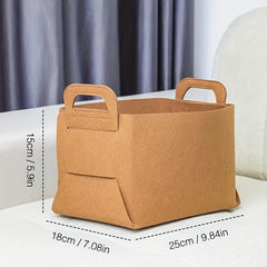 Minimalist Felt Storage Bag Large Capacity Organizer Box