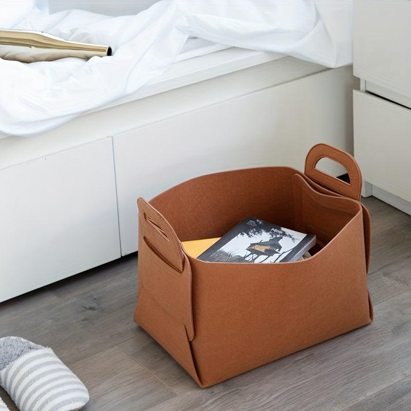 Minimalist Felt Storage Bag Large Capacity Organizer Box