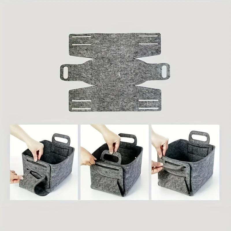 Minimalist Felt Storage Bag Large Capacity Organizer Box