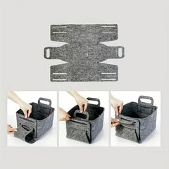 Minimalist Felt Storage Bag Large Capacity Organizer Box