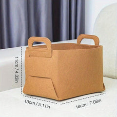 Minimalist Felt Storage Bag Large Capacity Organizer Box