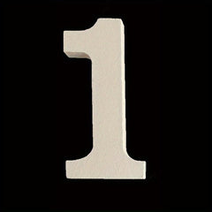 4 Inch Unfinished Wood Numbers for Wall Decor