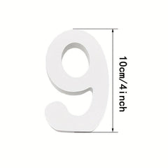 4 Inch Unfinished Wood Numbers for Wall Decor